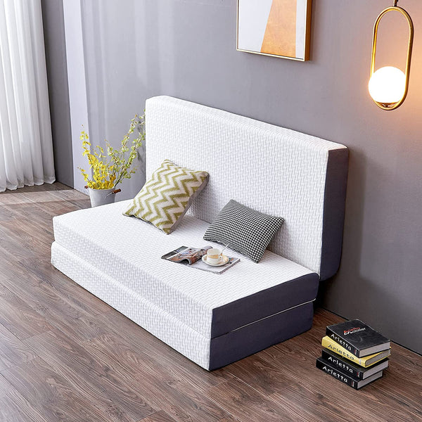Inofia Tri-Fold Memory Foam Mattress Foldable Mattress 15cm Guest Bed