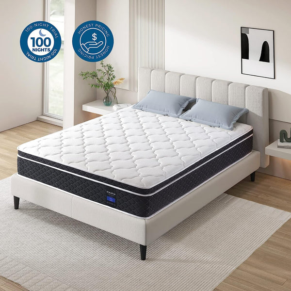 Inofia 26cm COOLMAX Gel Memory Foam Pocket Spring Mattress