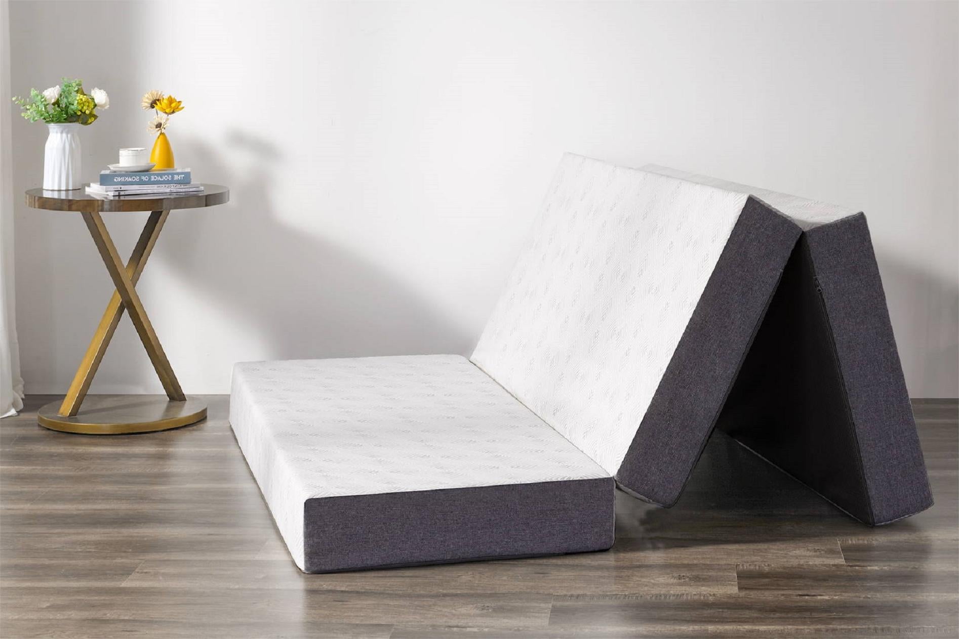 Inofia Single Double King Size 15cm Folding Foam Mattress Easy Storage Floor Cushion