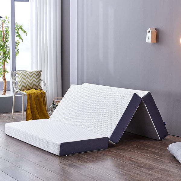 Inofia Tri-Fold Memory Foam Mattress Foldable Mattress 15cm Guest Bed
