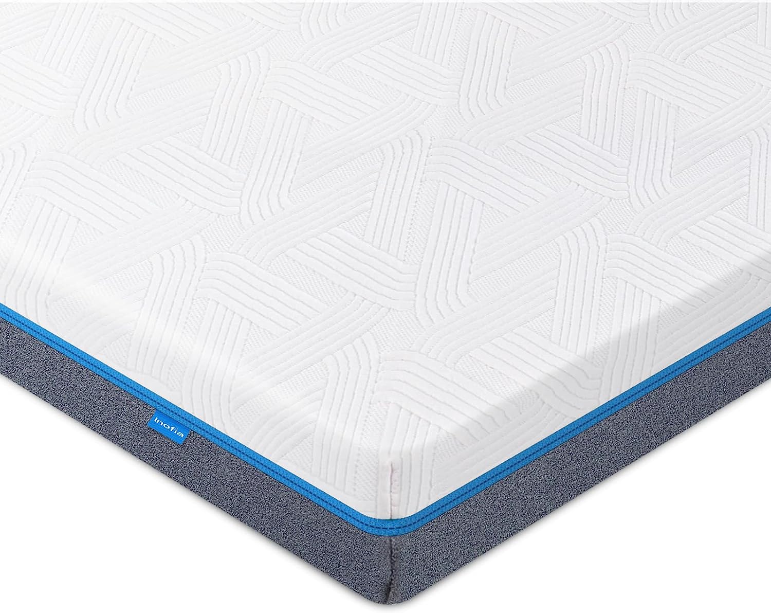 Inofia Sleep Memory Foam Mattress Topper Double Bed, 3Inch LATEXCH Med