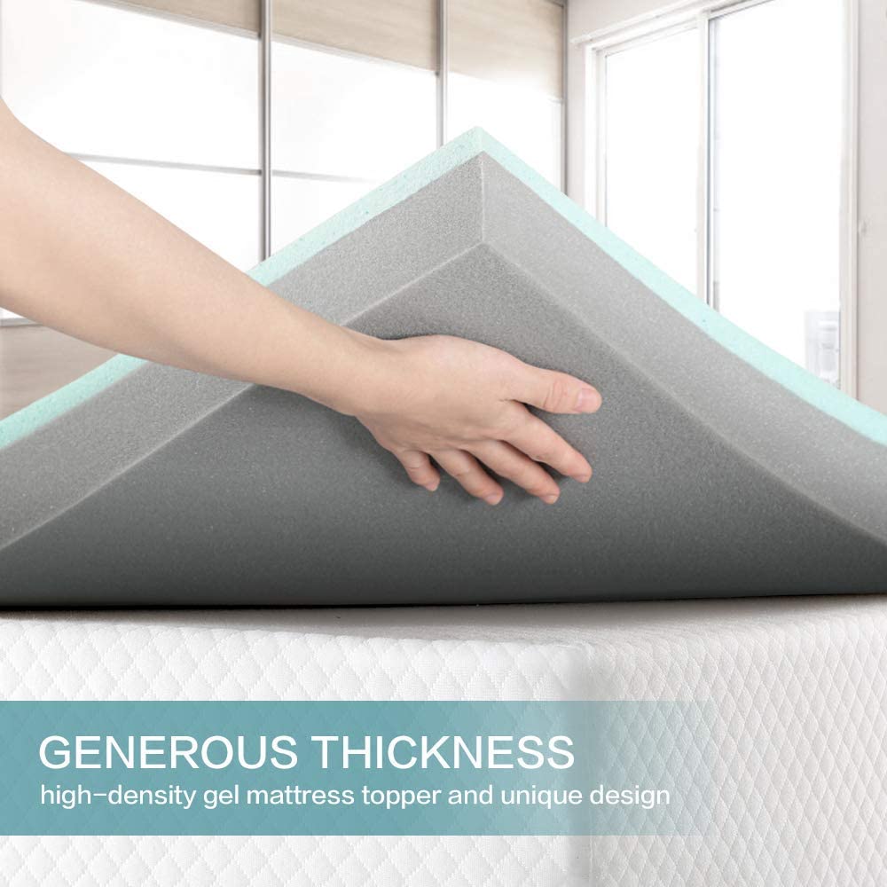 Inofia Innovative Cool GelInfused Memory Foam Mattress Topper INOFIA UK