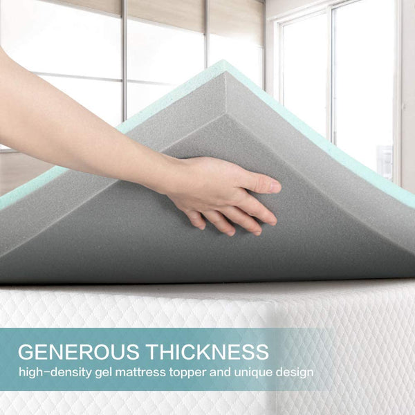 Inofia Innovative Cool GelInfused Memory Foam Mattress Topper INOFIA UK