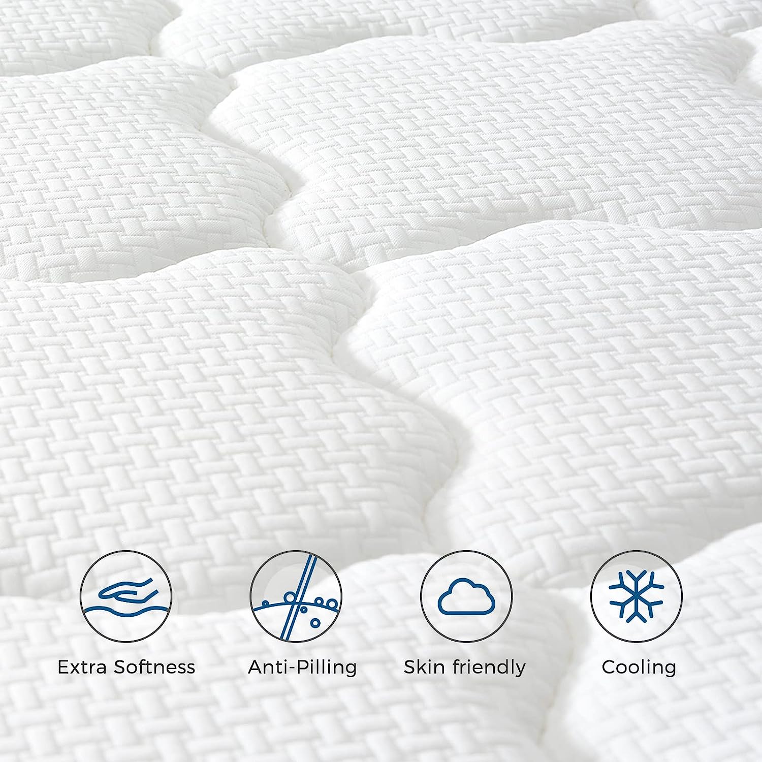 Inofia 26cm COOLMAX Gel Memory Foam Pocket Spring Mattress Breathable