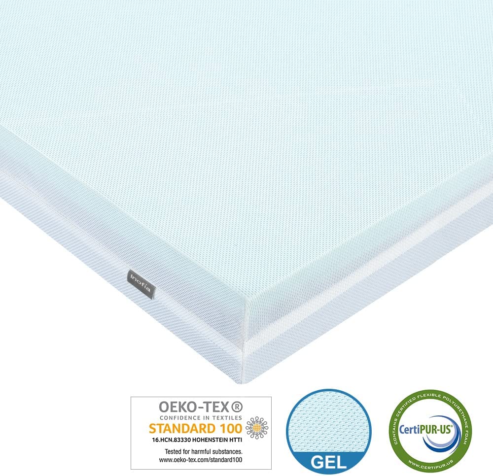 Inofia Innovative Cool GelInfused Memory Foam Mattress Topper INOFIA UK