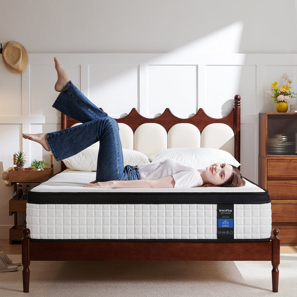 Inofia 12 Inch Hybrid Mattress with Aeroshield Memory Foam and NexusArc Pocket Sprung | The Elegant Plus Collection
