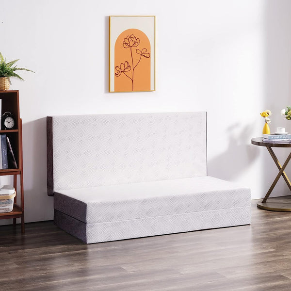 Inofia Folding Mattress Medium Firm Feel Floor Cushion Easy Storage