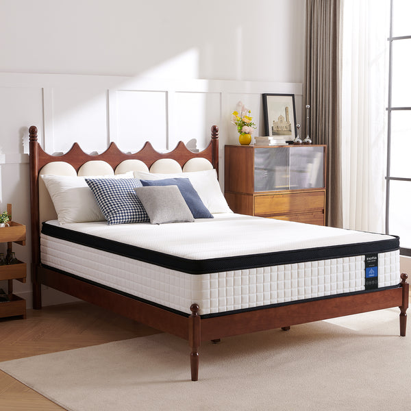 Inofia 12 Inch Hybrid Mattress with Aeroshield Memory Foam and NexusArc Pocket Sprung | The Elegant Plus Collection