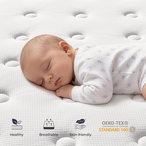 Inofia 12-inch White Memory Foam Pressure-Relief Hybrid Mattress
