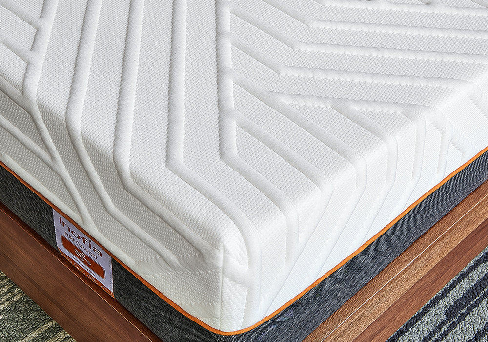 Inofia 22cm Gel Memory Foam Single Mattress with Soft Removable Cover 
