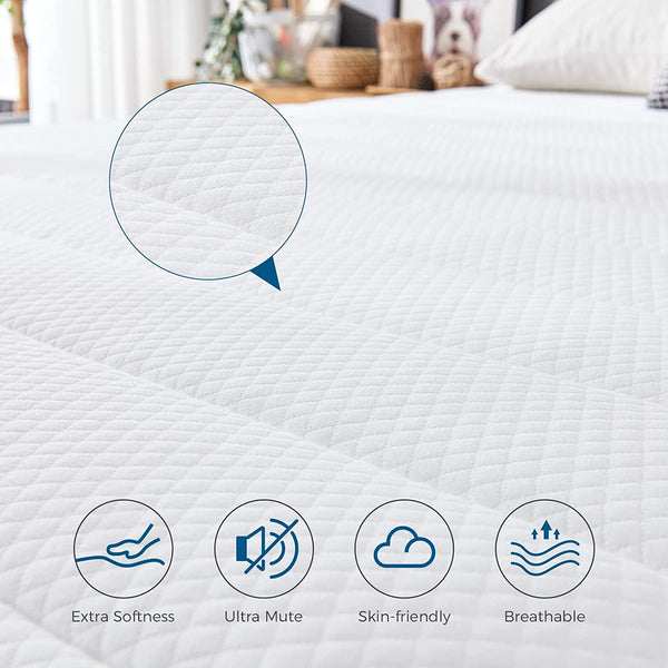 Inofia 27cm Double Innovative Memory Foam Sprung Mattress with Soft Knitted Fabric | The Elegant Collection