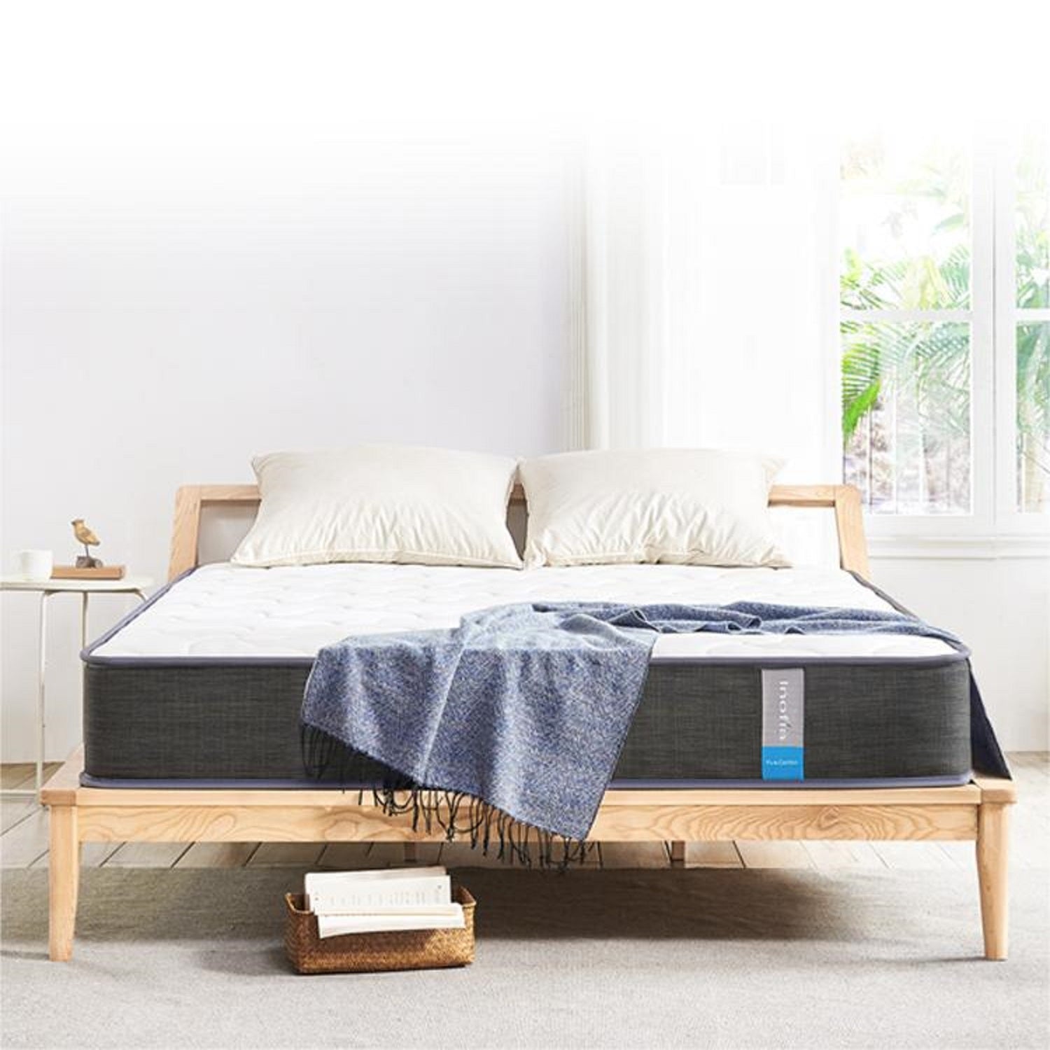 Inofia 8.7 Inch Depth Pocket Spring Mattress | 7-Zone Support System | The Classic Collection
