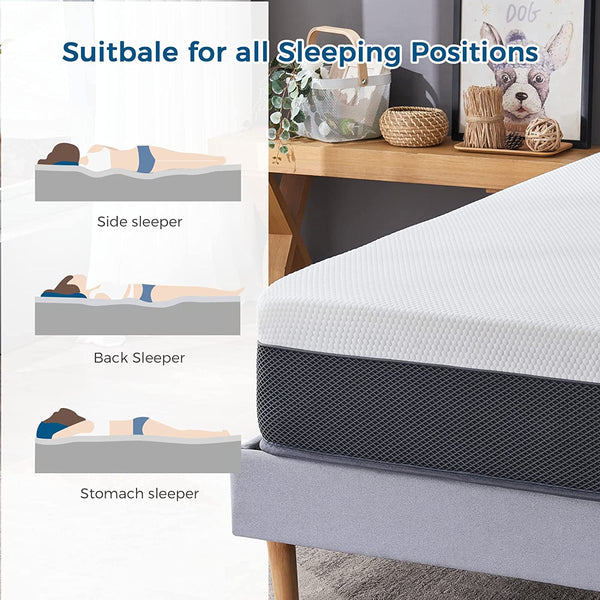 Inofia Memory Foam Pocket Sprung Mattress 29CM with 3D Mesh Fabric | The Airflow Collection