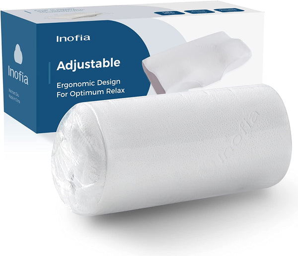 Inofia Cervical Contour Memory Foam Pillow for Neck and Shoulder Pain Relief